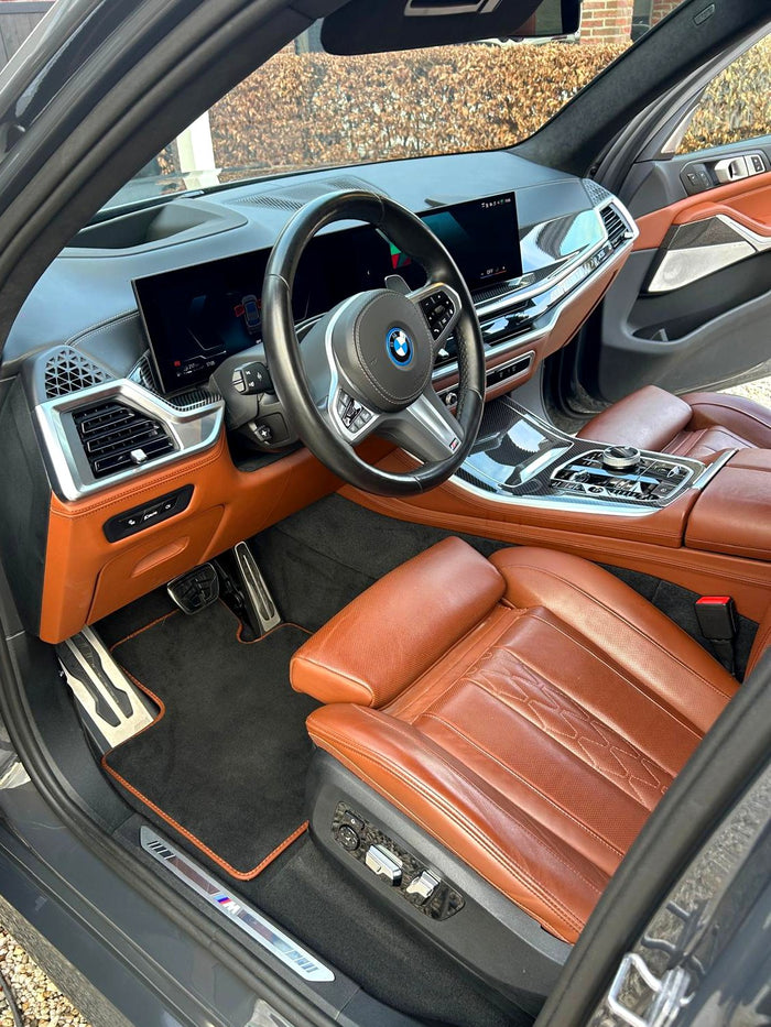 Cognac leren interieur BMW X5